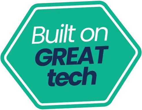 Built on great tech graphic